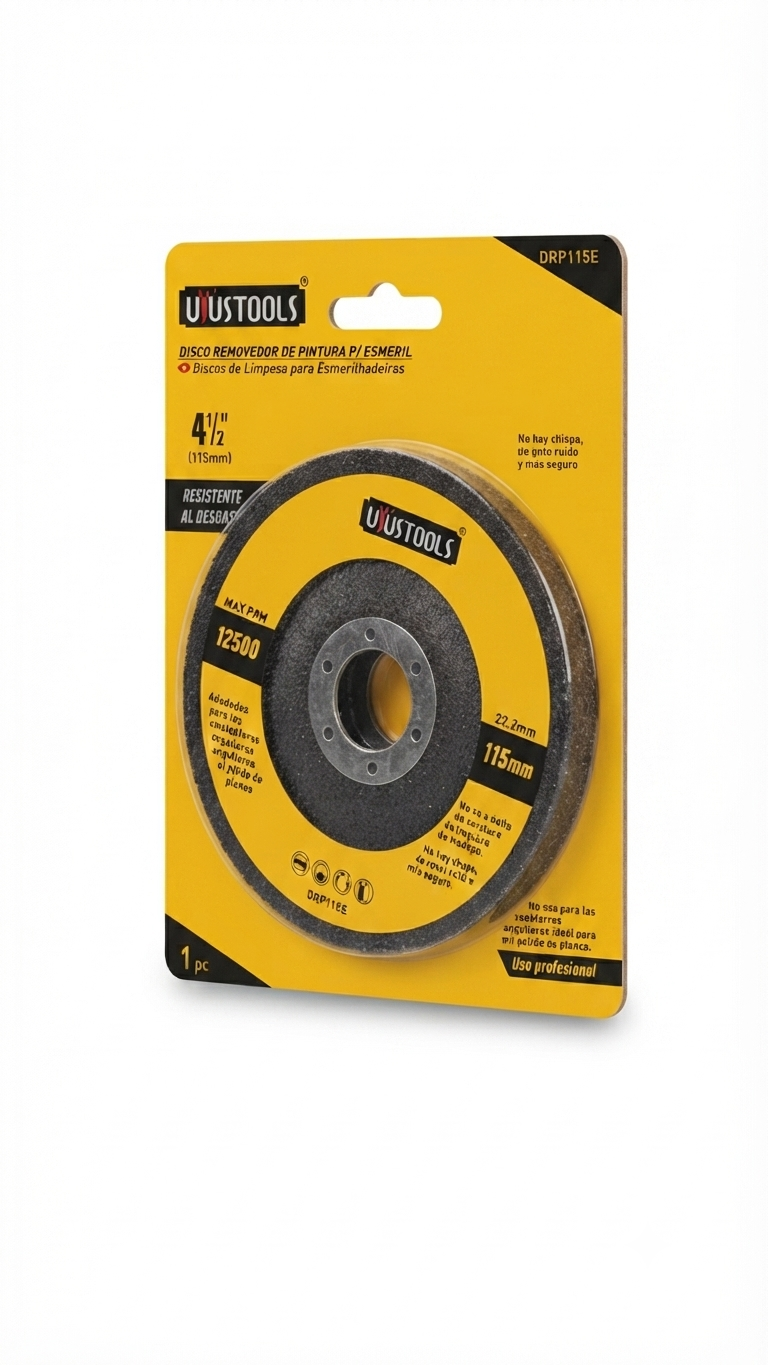 Disco Removedor de Pintura y Óxido 4-1/2" (115mm) - Marca Uyustools (Modelo DRP115E)