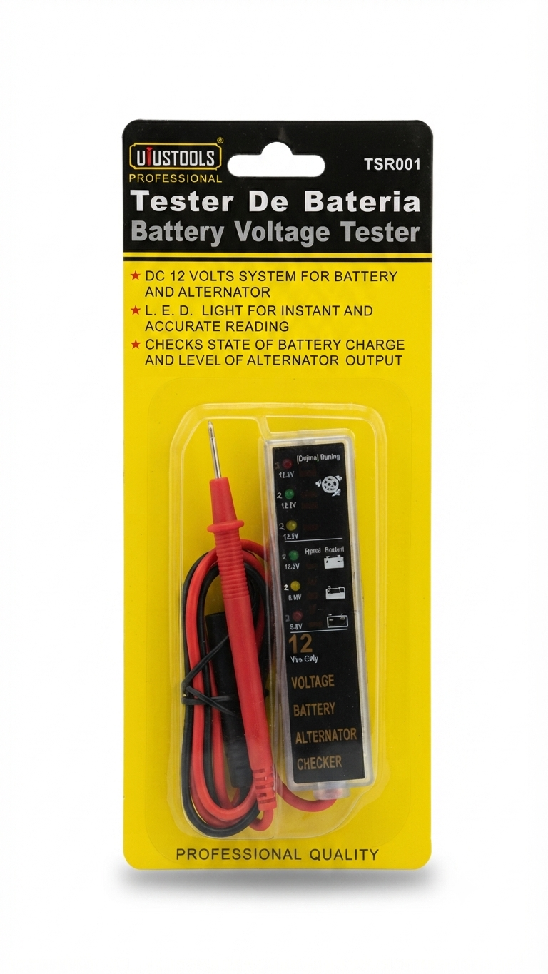 Tester / Probador de Batería y Alternador 12V - Marca Uyustools (Modelo TSR001)