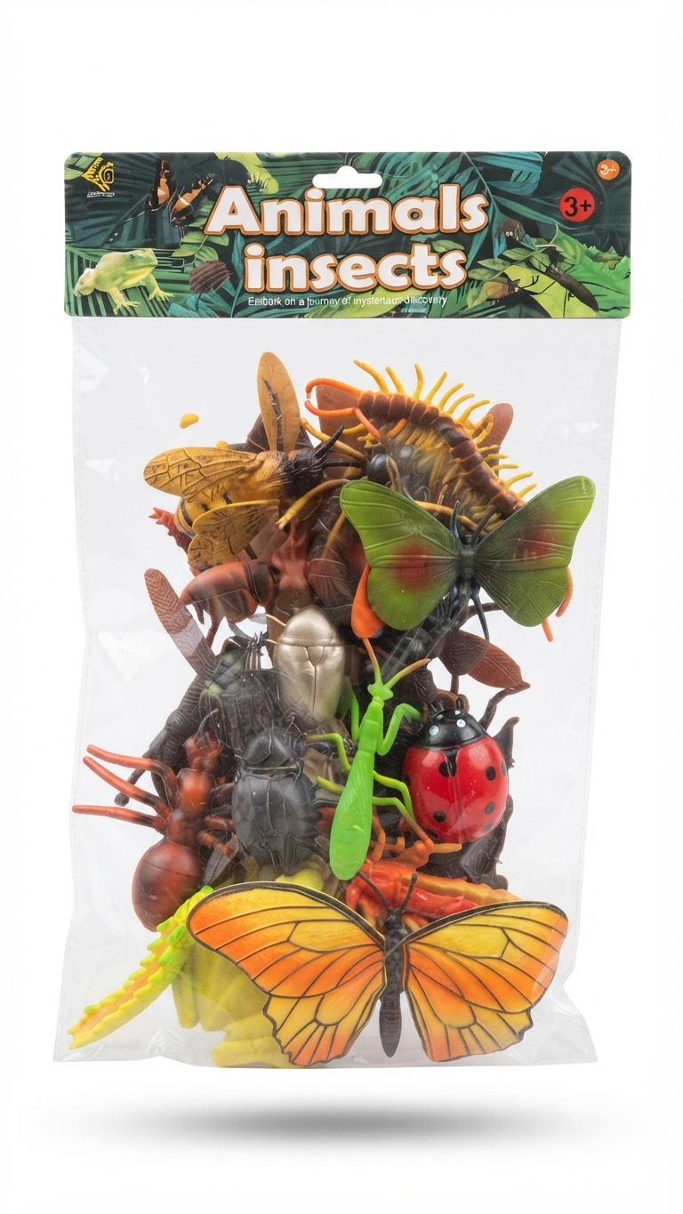 Set Educativo de Figuras de Insectos y Arácnidos - 12 Piezas Realistas