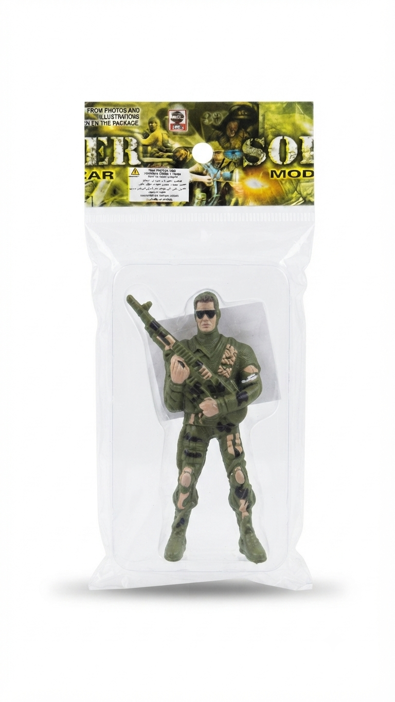igura de Acción Militar "Super Soldier" - Soldado con Accesorio de Arma