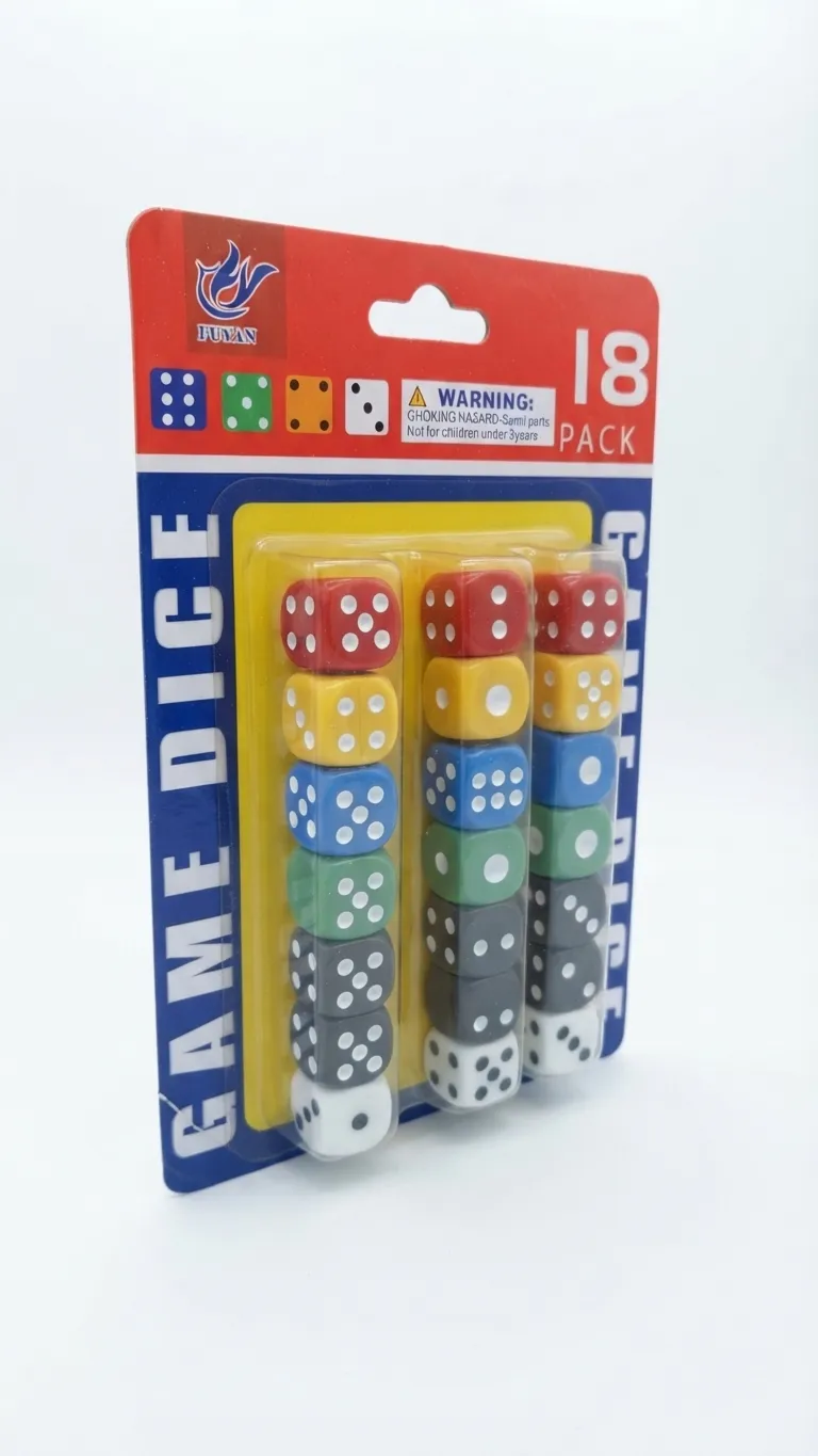 GameDice Pro: Set de 18 Dados de Juego Multicolores en Blister