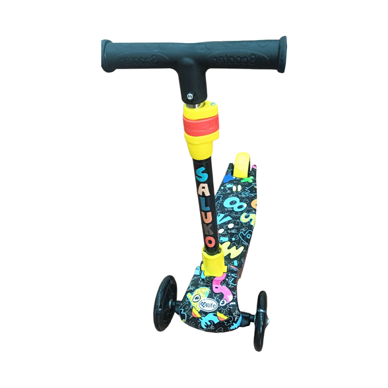 Patineta Infantil Scooter 4Life 602-A Con Luces LED - Estampado Mix